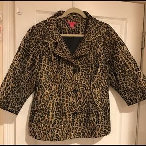 Leopard print with gold flecks jacket 14 W
